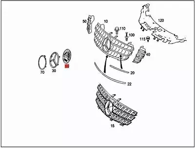 Genuine MERCEDES W164 M-CLASS W164 Cover 1648880041 • $41.93