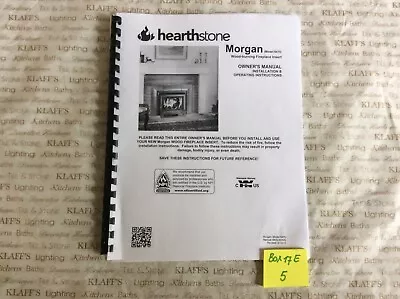 Hearthstone 8470 Morgan  Wood Stove Operation Owners  Parts Manual  • $12.95