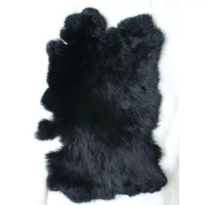 1/5/10pcs 100% Genuine Natural Rabbit Fur Skin Tanned Leather Hides Craft Pelt # • $8.38