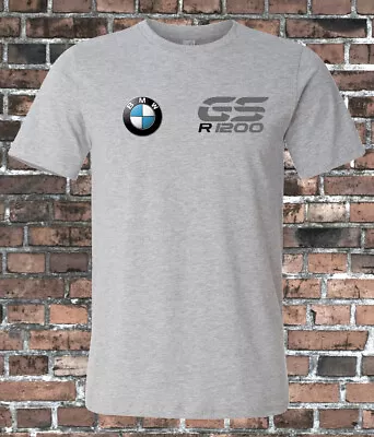 BMW GS R 1200 MOTORCYLE Heather Grey T-Shirt • $10.95