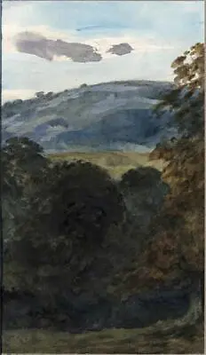 John Marshall (1911-1995) Watercolour Painting Landscape Near Abergavenny Wales • £90