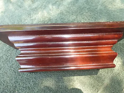 Vintage Antique Bombay Mahogany Beveled Edge Shelf 70823 D • $45