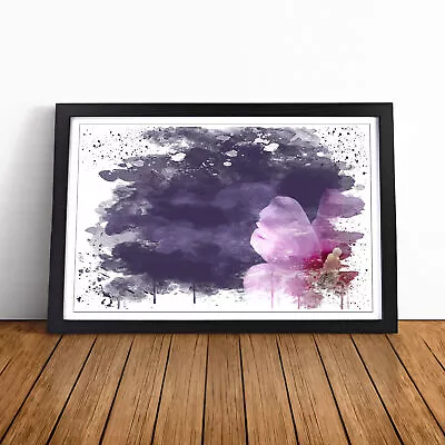 Flower Lilac Purple Pink V3 Wall Art Print Framed Canvas Picture Poster Decor • £24.95