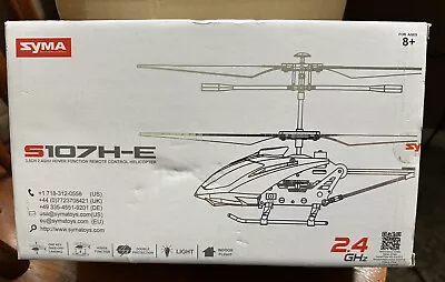 Syma S107H-E RED 3.5CH 2.4 GHz Hover Function Remote Control Helicopter-Sealed  • $10