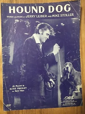 Elvis Presley Hound Dog Sheet Music Jerry Lieber Mike Stoller • $9.50