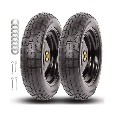 13  Flat Free Solid Tire And Wheel For Gorilla Carts Replacement WheelsWheel... • $64.62