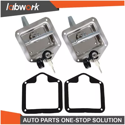 Labwork 2 X Trailer Door Latch T-Handle Lock Stainless Steel Keys For Camper RV • $24.25