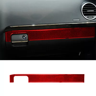 For Benz M-Class W164 ML350 06-11 Red Carbon Fiber Co-pilot Dashboard Trim Cover • $19.76