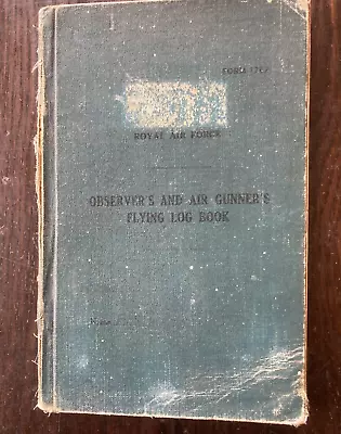 Original Observer's And Air Gunner's  Flying Log Book. Ww2 . F Simcox. Rnas • £25