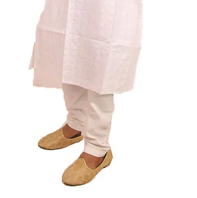 White 100% Cotton Men Pajama Pants Match Kurta Plus Sizes Up To 6XL • $19.99