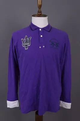 La Martina Buenos Aires Maserati Purple Long Sleeve Polo Shirt Size XL • $97.49