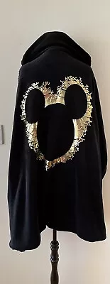 Typo Disney Mickey Mouse Black & Gold Hooded Blanket Oodie • $30