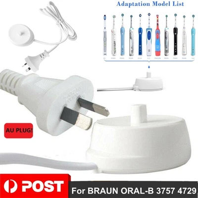 $18.96 • Buy Toothbrush Dock Charger Base With AU Plug Replacement For BRAUN ORAL-B 3757 4729