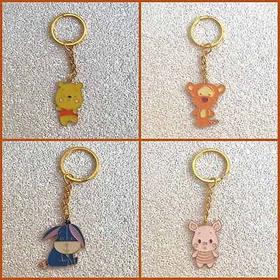 £3.99 • Buy Cute Cartoon Winnie The Pooh & Friends Keyring Keychain Enamel Bag Charm