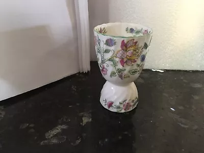 Haddon Hall Minton England Bone China Double Egg Cup Floral Pattern EUC B77 • $20