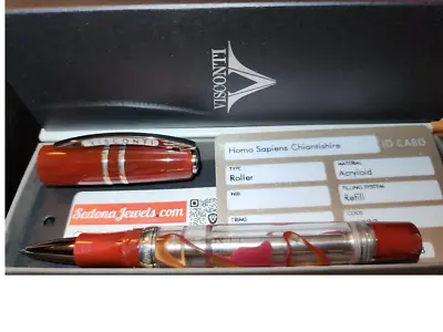 $1275 MSRP Visconti Homo Sapiens Chiantishire Limited Edition Red Rollerball Pen • $797