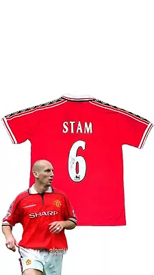 Jaap Stam Signed Shirt 1999 W/Photo Proof • £105