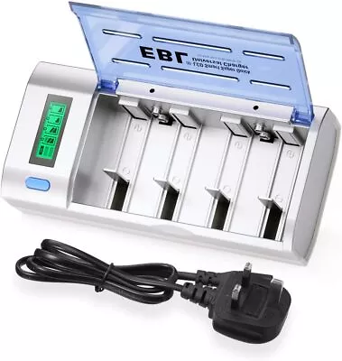 EBL Universal LCD Display Battery Charger With Discharge Function For AA AAA  • £22.06