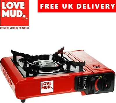 Portable Camping Gas Stove With Case 2.1kw | Kitchen Caravan Outdoor Cooker Hob • £17