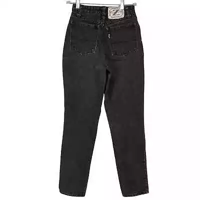 Vintage Z. Cavaricci Women's Faded Black Denim Tapered Jeans Hi Rise Size 27* • $25.97
