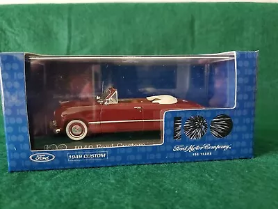 PMA-Minichamps 1/43 Scale 1949 Ford Custom Convertible Dark Red N/OB. • $20