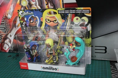 $69.70 • Buy Nintendo Amiibo ‘Splatoon 3’ Blue Octoling, Yellow Inkling & Smallfry 3Pack NEW
