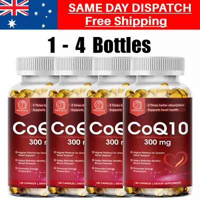 CoQ 10 Coenzyme Q10 Capsules 300mg Support Heart HealthPromote Energy & Stamina • $79.99