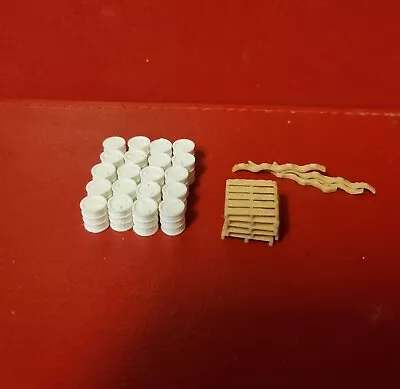 £3.50 • Buy  00 Gauge Model Railway 20 Barrels 5 Pallets And 6 Barrel Stackers  3D Printed