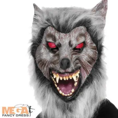 £13.49 • Buy Wolf Prowler Mask Evil Werewolf Fancy Dress Halloween Costume Mens Accessory