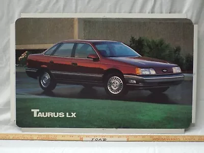 Dealer Showroom Sign/Promo Poster 1990 Ford Taurus LX 90 Car Dealership Picture • $199.99