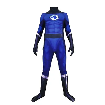 Superhero Fantastic Four Jumpsuit Bodysuit Halloween Cosplay Costume Adult/Kids • $28.70