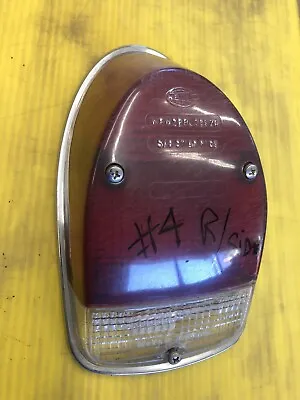 $22 • Buy Original German Hella VW Bug Tail Light Lens 1968/1969 Right With Chrome Ring