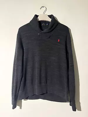 RALPH LAUREN Sweatshirt Jumper Large Grey High Roll Neck LNWOT • $49.78