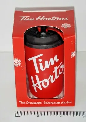 $17.50 • Buy Tim Hortons 2019 Ornament Coffee Red Takeout Cup Christmas Tree Holiday Logo NEW