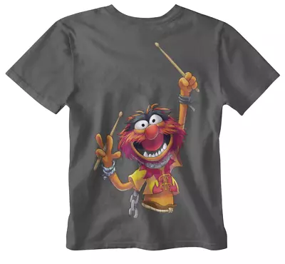 Animal T-shirt Muppet White 80s 90s Retro Tee Drummer Funny Wild Kermit Piggy Uk • £9.99