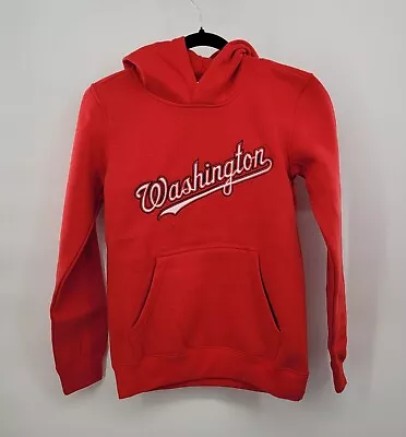 Youth Washington Nationals Baseball Hoodie New Red Size Medium (10-12) • $18