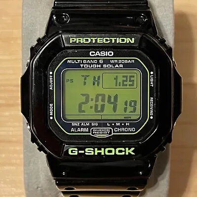 Casio G-Shock GW-M5610B-1 “Zombie” Tough Solar Atomic Square Digital Watch 5610 • $114.99