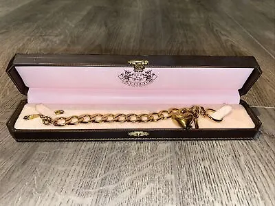 £25 • Buy Juicy Couture Charm Bracelet Gold Links  J  Charm & Heart Charm. Boxed.