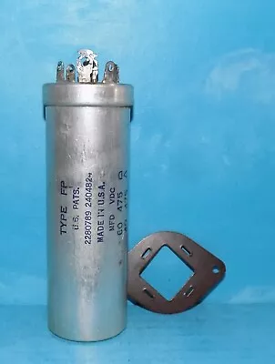 Mallory Type FP Electrolytic Can Capacitor 60/40uf@475VDC W/ Mount • $38.66