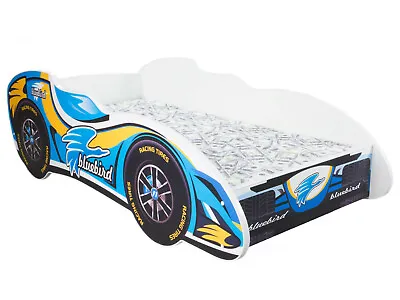 F1 Racing Car Bed BlueBird Children Boys Girls Bed With MATTRESS 140x70cm+pillow • £175.90