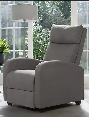 Recliner Chair Massage Fabric Recliner Home Theater Seating With Lumbar Support • $109.99