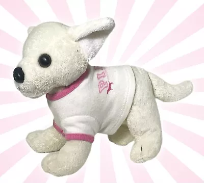 Victoria's Secret PINK Small 6  Dog Plush Toy Pink Logo 86 • $11.49