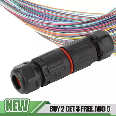 2 Pole Core Joint Outdoor IP67 Waterproof Electrical Cable Wire Connector UK • £3.08