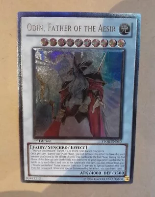 Yu-Gi-Oh! Odin Father Of The Aesir STOR-EN040 1st Edition (Ultimate Rare) • £75