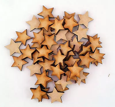 Wooden MDF Star Shape 3mm MDF Craft ShapeblankEmbellishments Christmas Xmas • £2.75