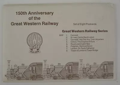 £5.97 • Buy 150th Anniversary Of GWR Set Of Eight Postcards GWR Railway Series 1985 VGC