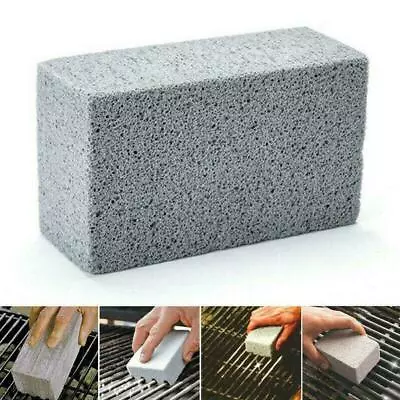BBQ Scraper Pumice Grill Cleaner Cleaning Stone Brick Block Kit Barbecue Y6G2 • $7.76