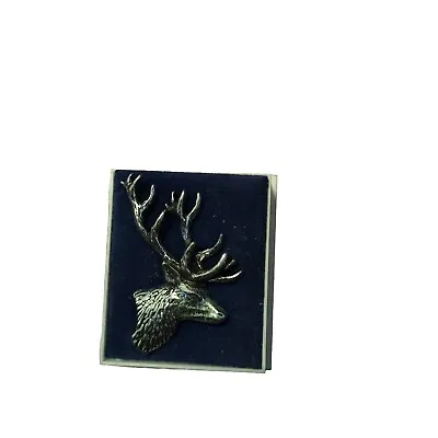 A R Brown Brooch Stag Head  Pewter • £6