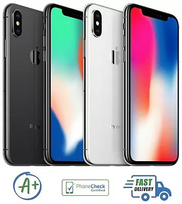 Apple IPhone X A1865 UNLOCKED For All Carriers All Colors+GB - A Grade • $179.99