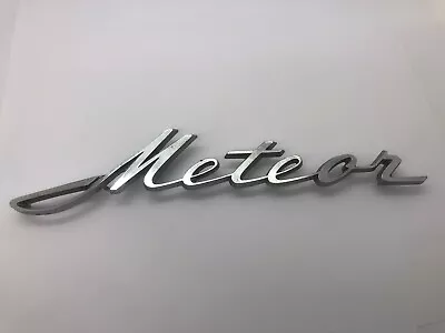 VINTAGE Mercury Meteor Sedan ORIGINAL FRONT FENDER 'METEOR' SCRIPT EMBLEM • $95